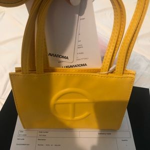 👛☀️BNWT TELFAR SMALL PINK AND YELLOW SHOPPER👛☀️